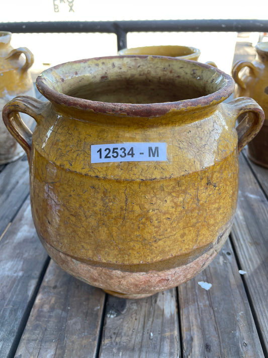 French Yellow Confit Pot