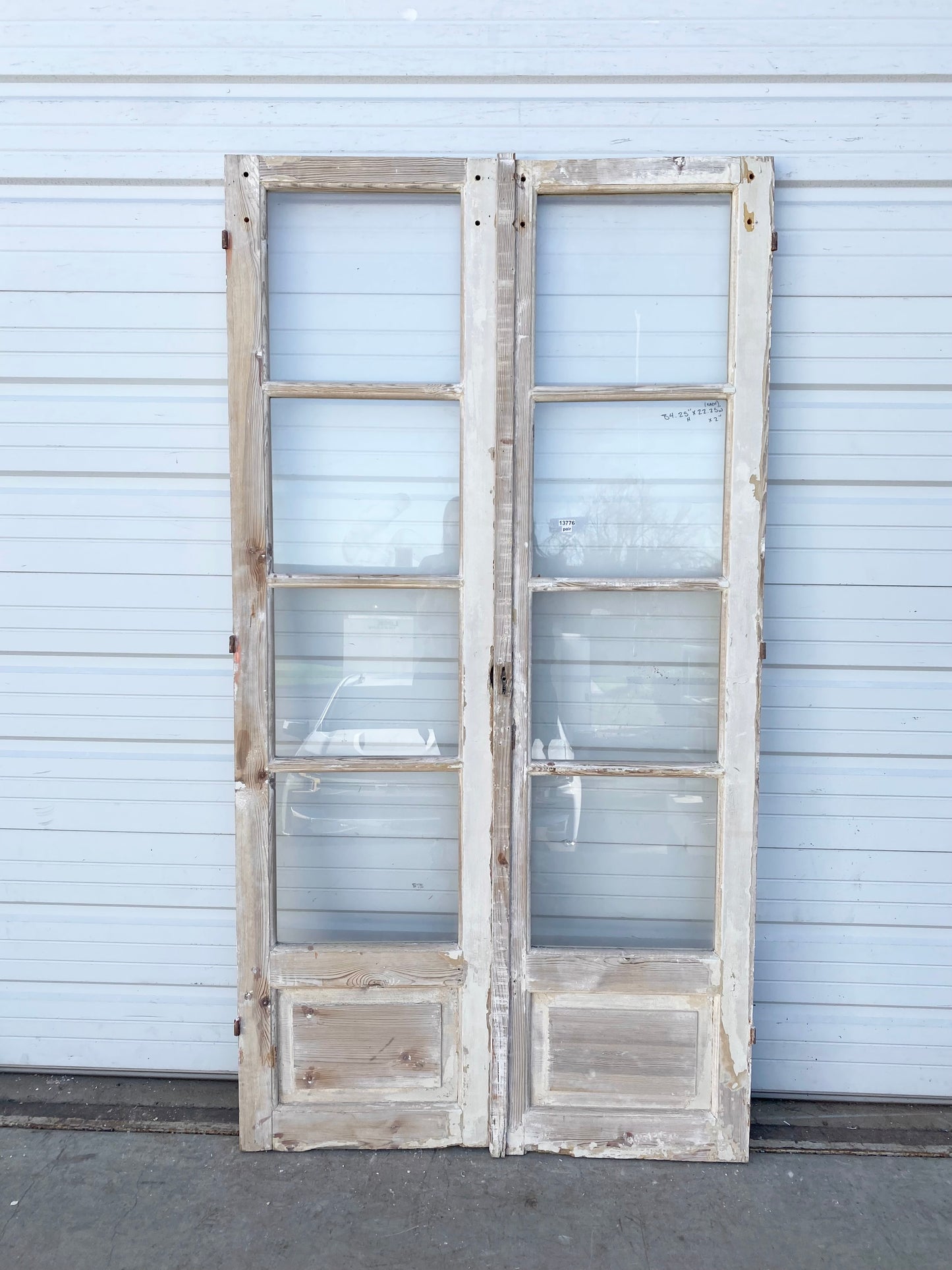 Pair of 4 Lite Antique French Doors