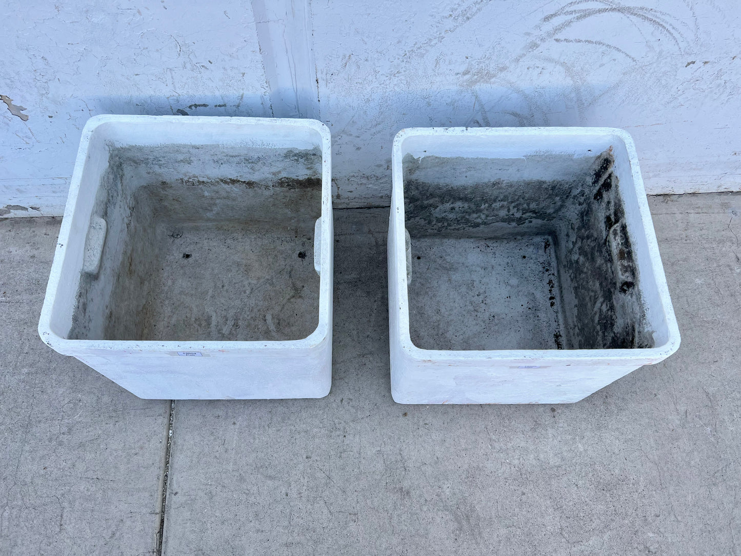 Pair of Square Willy Guhl Planters