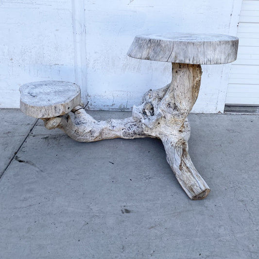 Wood 2 Tier Branch Table
