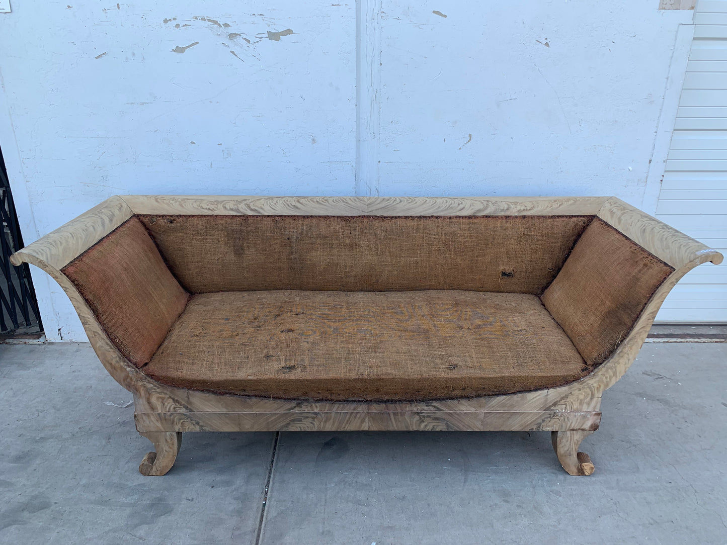Deconstructed Washed Wood French Sofa