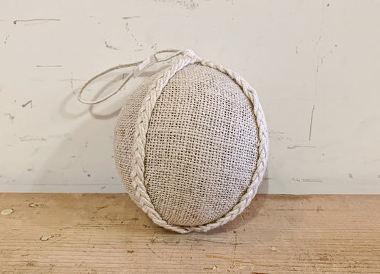 Burlap Ball (Christmas Decor)