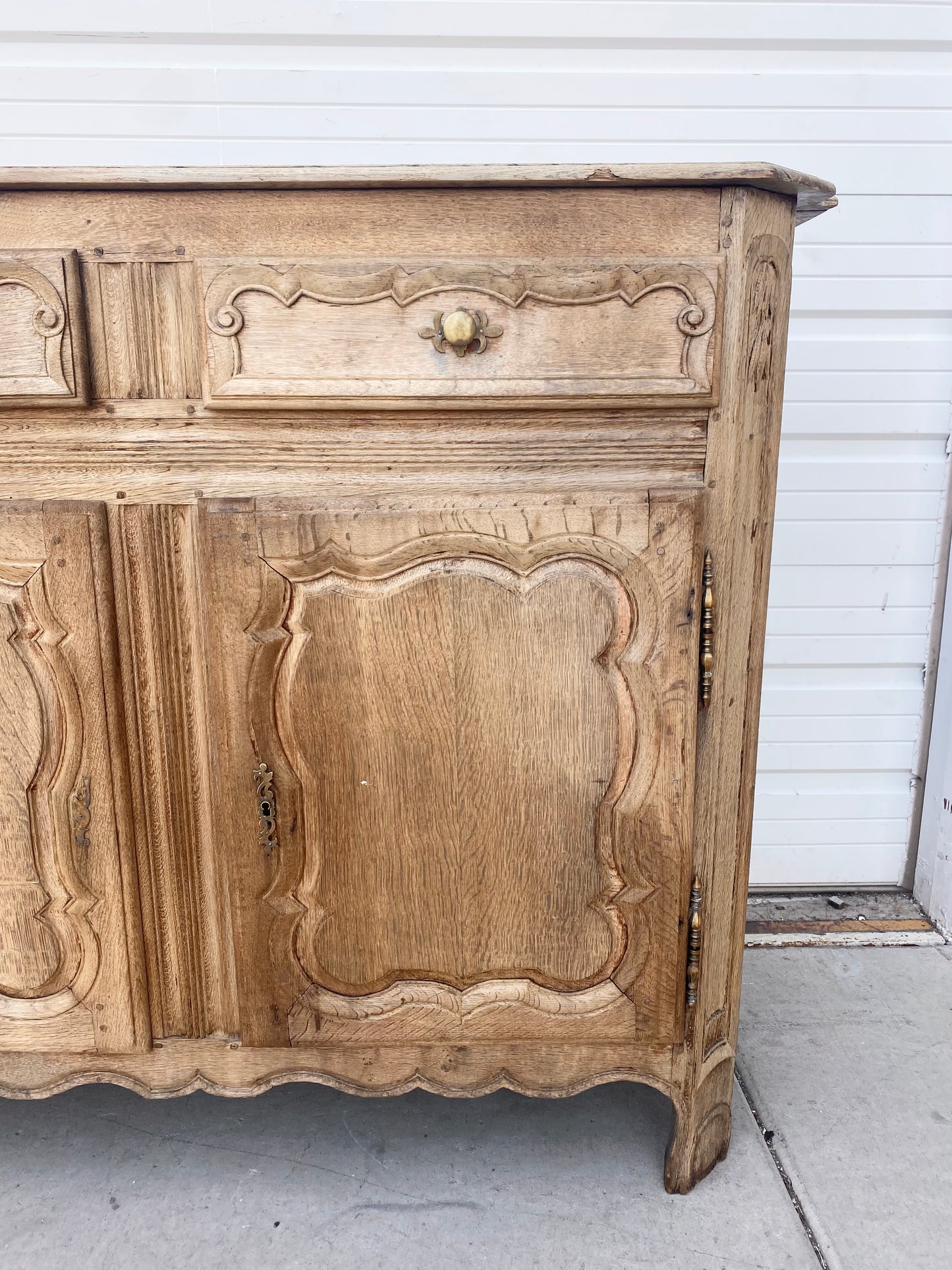 Antique Bleached French Sideboard