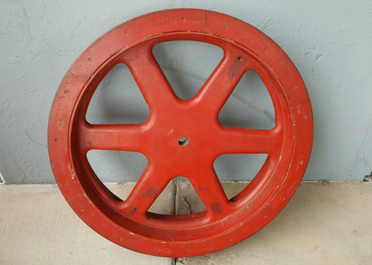 Decorative Industrial Red Wheel