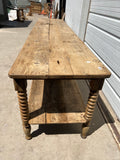 Bleached French Drapery Table