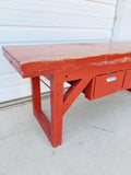 2 Drawer Red Work Table