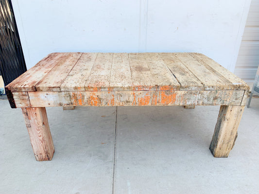 Chunky Wooden Dining Table